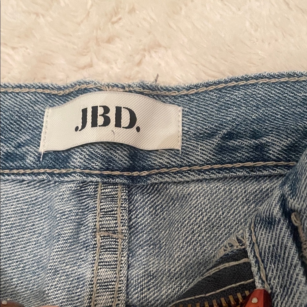Blue Ripped Boyfriend Jeans - Picture 2 of 4